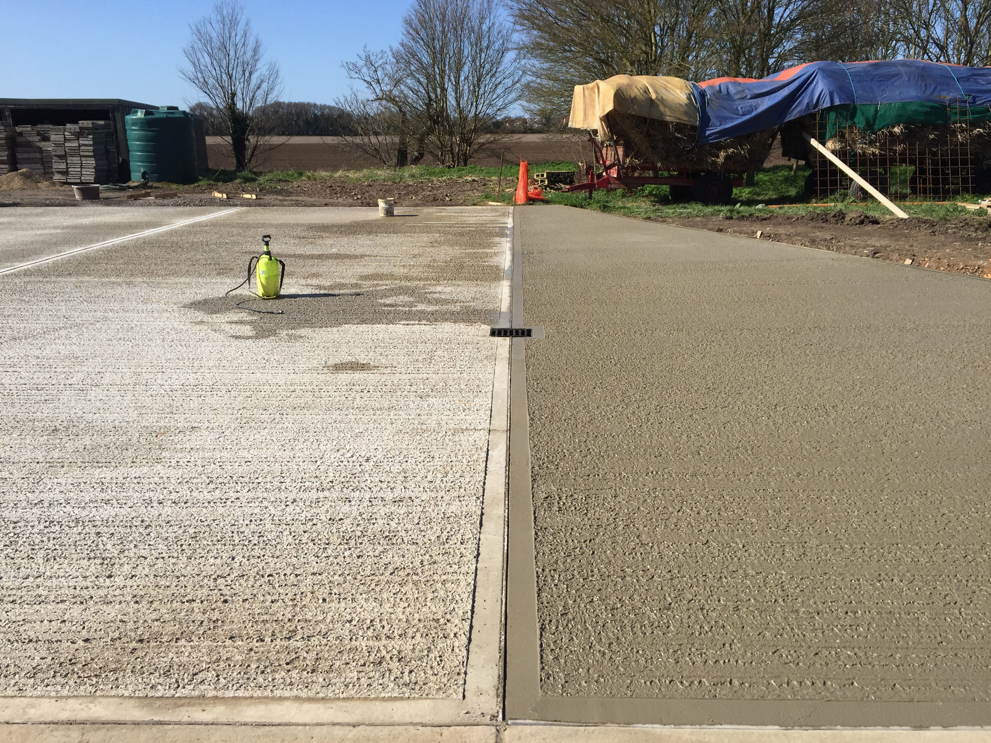 Tamp Finish Concrete